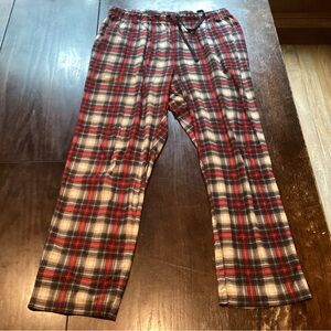 Nautica Red and Black Plaid Men's PJ pants
